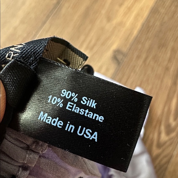 Kiki de Montparnasse Ruffle-trim Silk Shorts. Small. - Picture 4 of 5